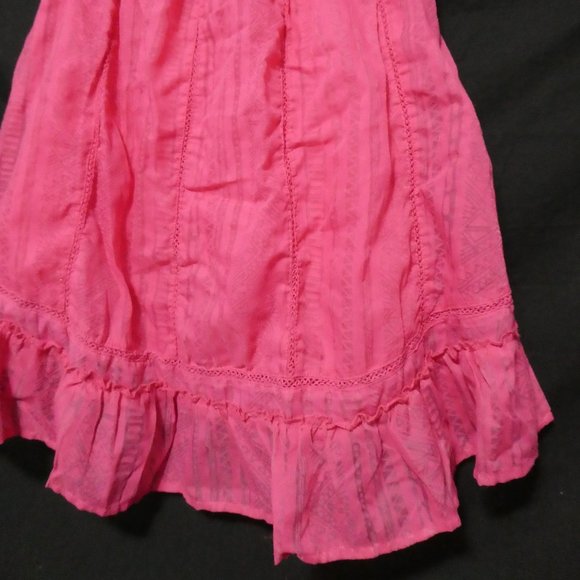 AEROPOSTLE Trending Pink Geometric Burnout Hi-Lo / High-Low Skirt - Picture 11 of 12